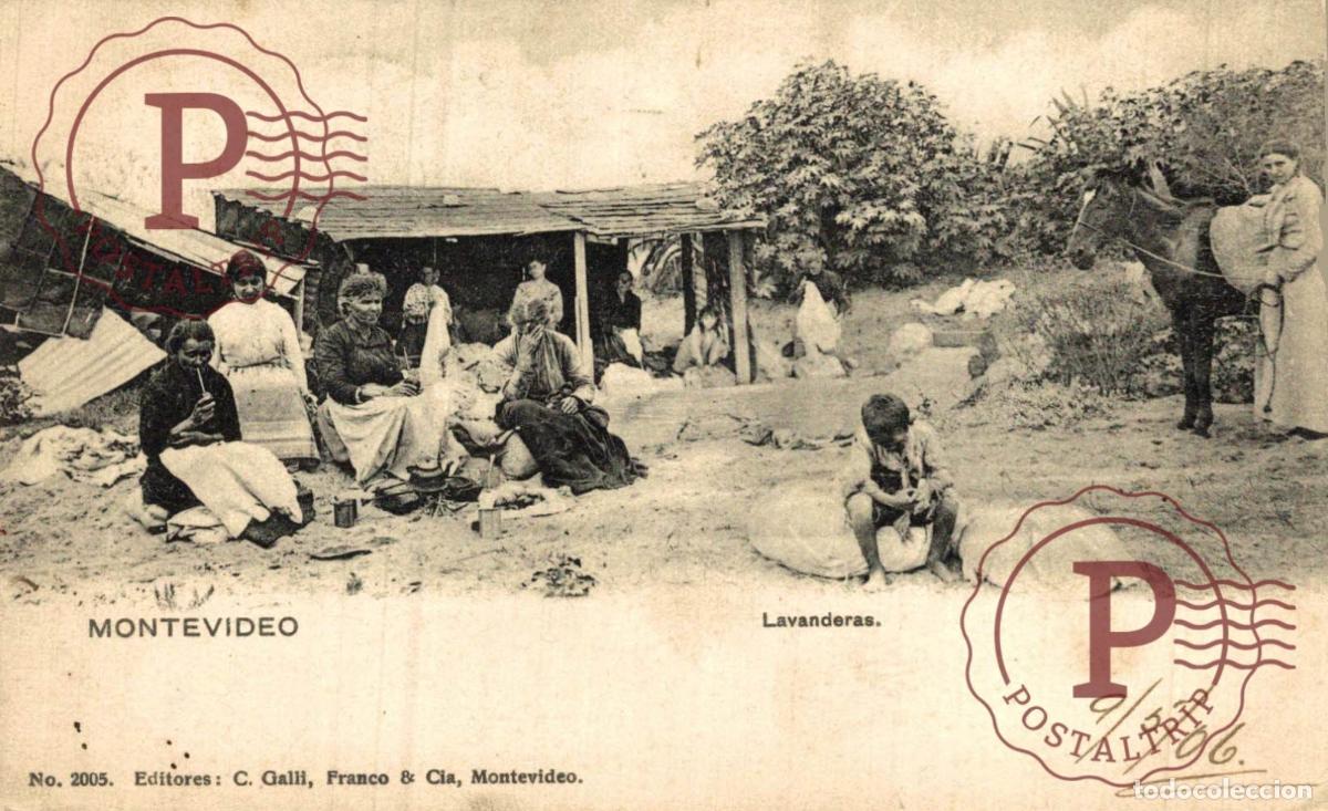 Postales: URUGUAY. MONTEVIDEO. LAVANDERAS.