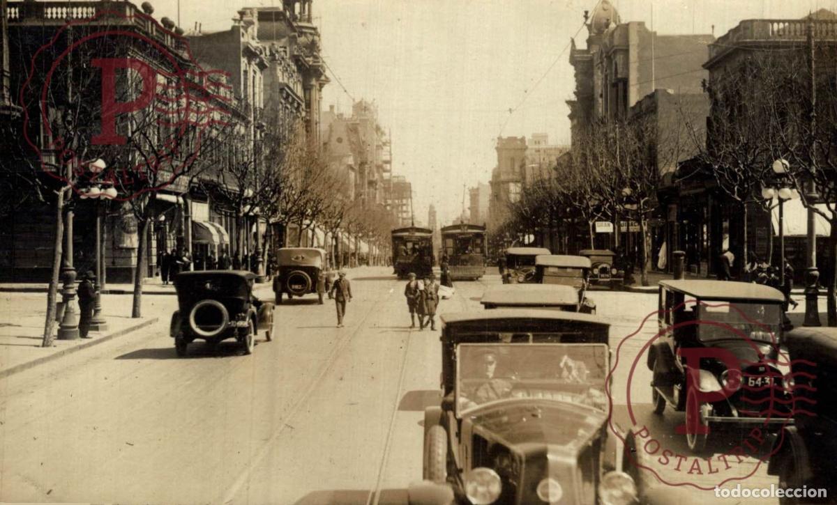 Cartes Postales: URUGUAY. MONTEVIDEO. CALLE 18 DE JULIO. RPPC FOTOGRAFICA