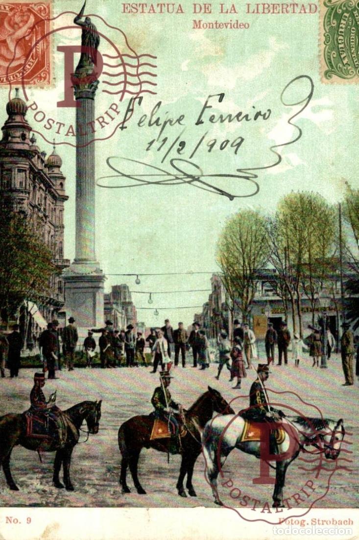 Cartes Postales: URUGUAY. MONTEVIDEO. ESTATUA DE LA LIBERTAD.