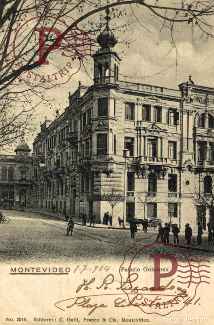 Cartes Postales: URUGUAY. MONTEVIDEO. PALACIO GOLORONS