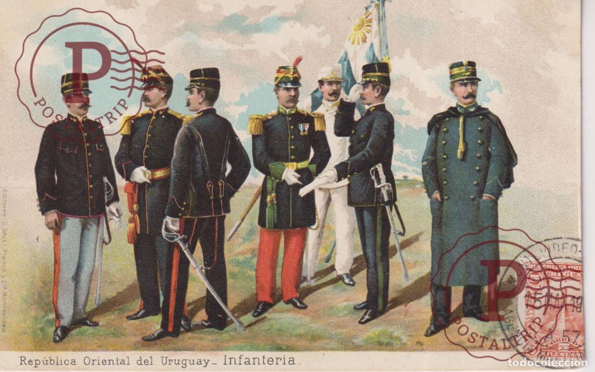 Cartes Postales: URUGUAY. INFANTERIA. MILITAR. MILITAIRE MILITARY