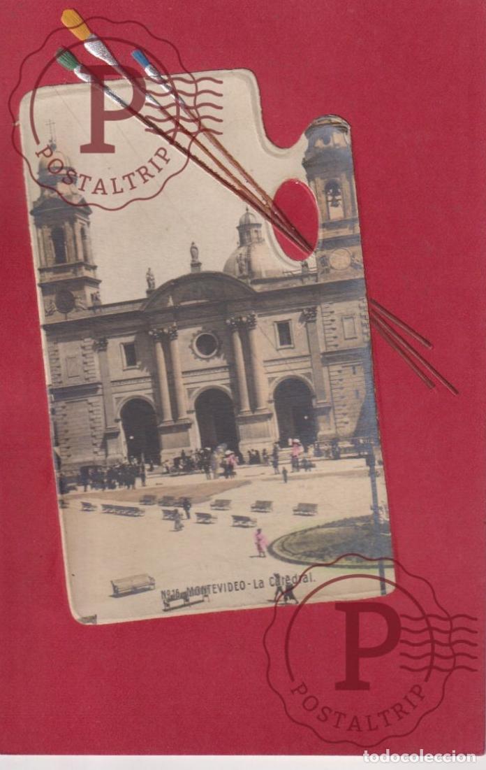 Cartes Postales: URUGUAY. MONTEVIDEO. LA CATEDRAL. RPPC FOTOGRAFICA. PALETA