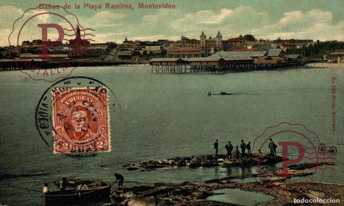 Postales: URUGUAY MONTEVIDEO. BA&Ntilde;OS DE LA PLAYA RAMIREZ - Foto 1