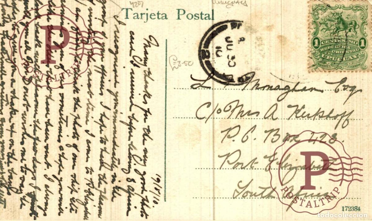 Postales: URUGUAY MONTEVIDEO EL PRADO. BA&Ntilde;OS DEL SUR - Foto 2