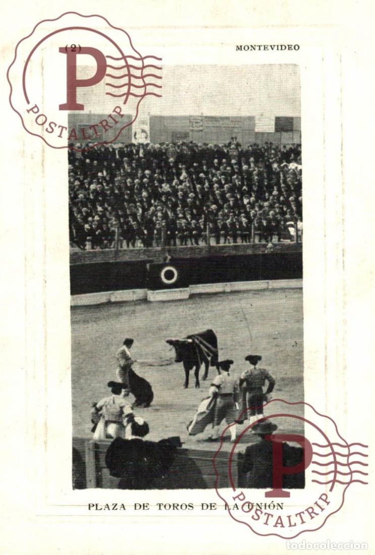 Postales: URUGUAY MONTEVIDEO PLAZA DE TOROS LA UNION. TAUROMAQUIA BULLFIGHT. MARCO RELIEVE