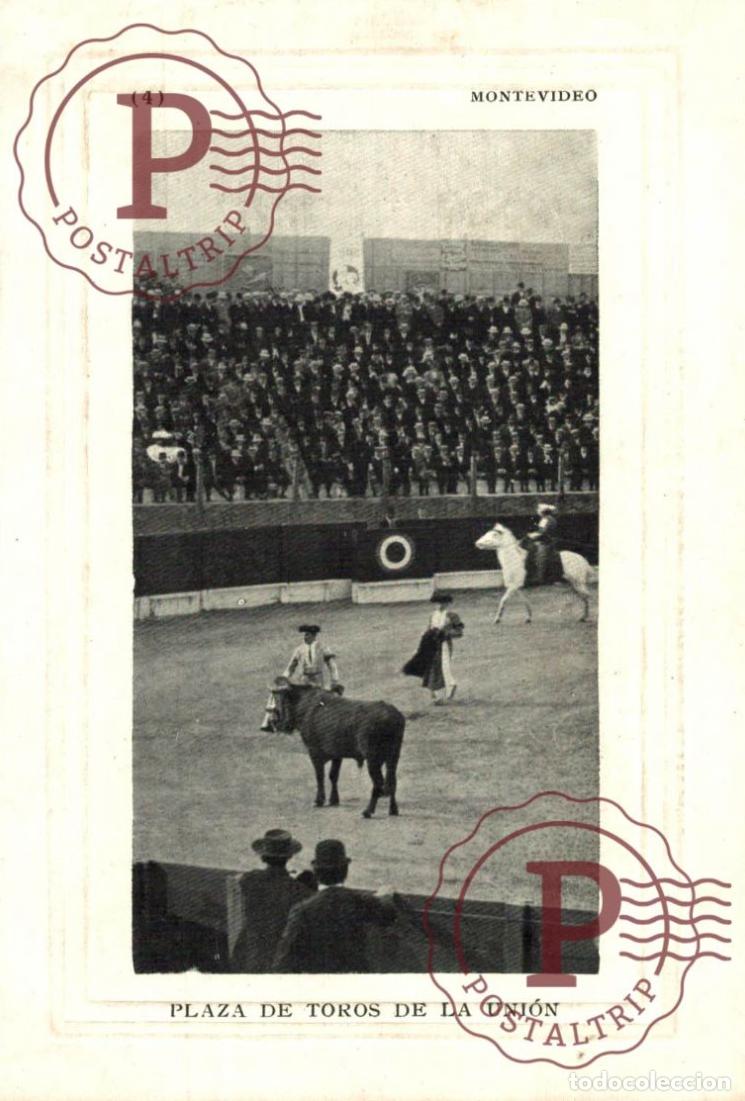 Postales: URUGUAY MONTEVIDEO PLAZA DE TOROS LA UNION. TAUROMAQUIA BULLFIGHT. MARCO RELIEVE