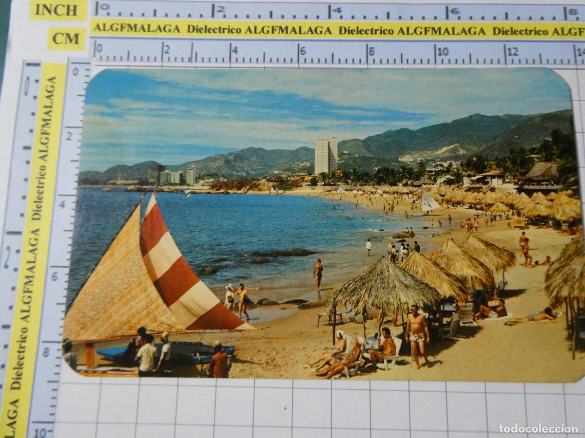 Postales: POSTAL DE M&Eacute;XICO. ACAPULCO ADELANTE LA PLAYA CONDESA. 964