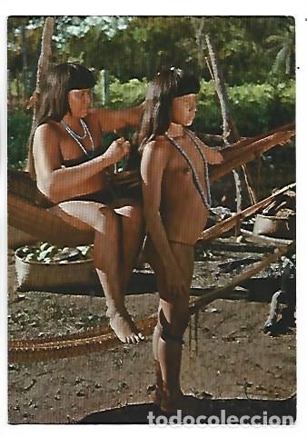 Postales: &rdquo;LAVALAPITI&rdquo; YOUNG GIRLS ON THE TUATUARI RIVER. XINGU NATIONAL PARK.-MATO GROSSO / BRASIL