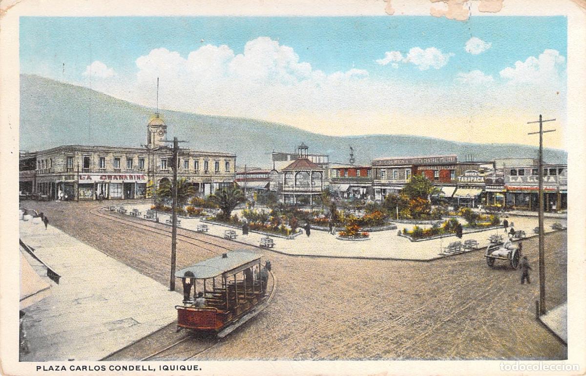Postales: Postal de la Plaza Carlos Condell en Iquique Chile