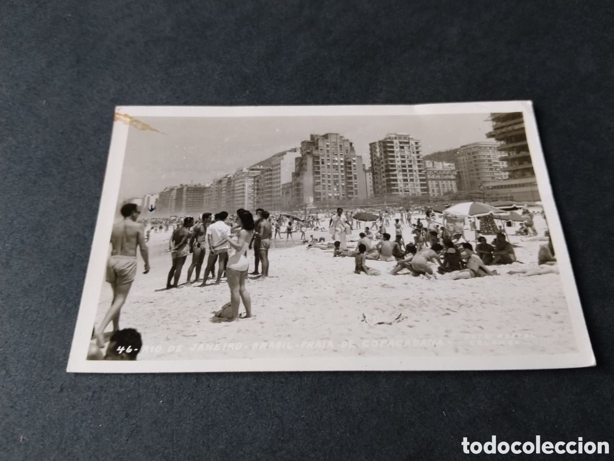 Postales: Postal R&iacute;o de Janeiro, playa Copacabana