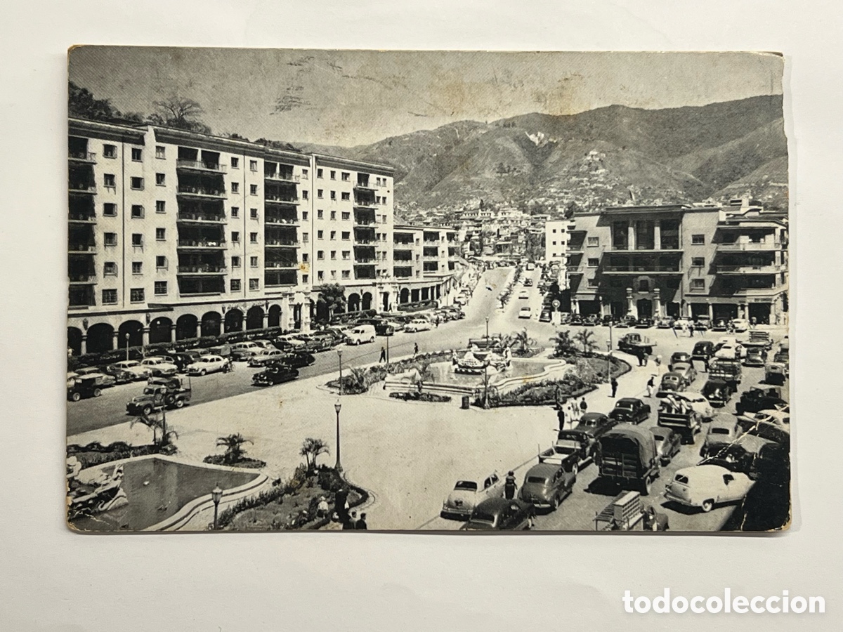 Postales: CARACAS (Venezuela) Postal fotogr&aacute;fica No.5, El Silencio (a.1952) circulada