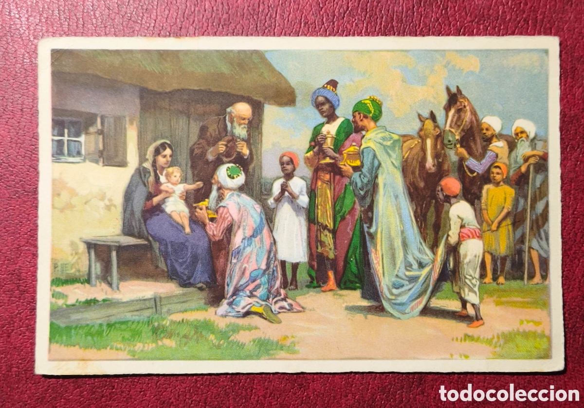 Postales: EEUU. A&ntilde;os '60. Adoraci&oacute;n del ni&ntilde;o