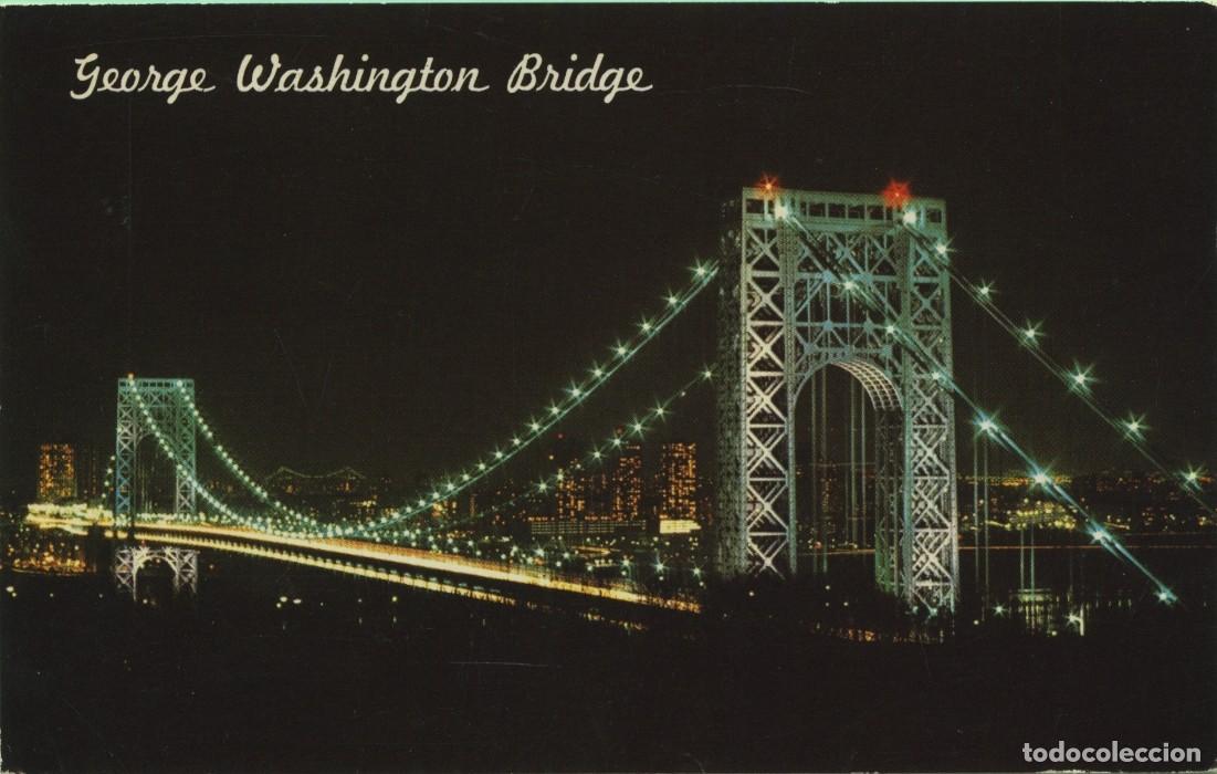 Postales: N&ordm; P-506-NEW JERSEY. Puente de George Washington. ED. PENDON NATURAL COLOR