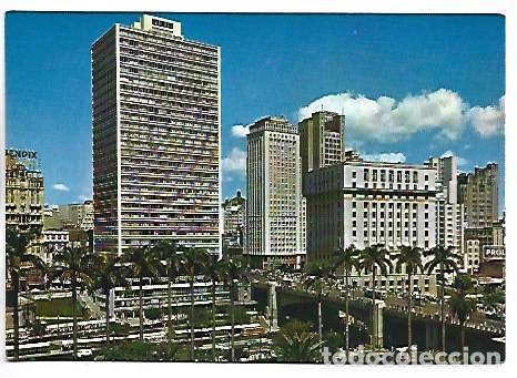 Postales: VALE DO ANHANGABAU E VIADUTO DO CHA.- SAO PAULO / BRASIL