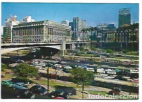 Postales: VALE DO ANHANGABAU E VIADUTO DO CHA.- SAO PAULO / BRASIL