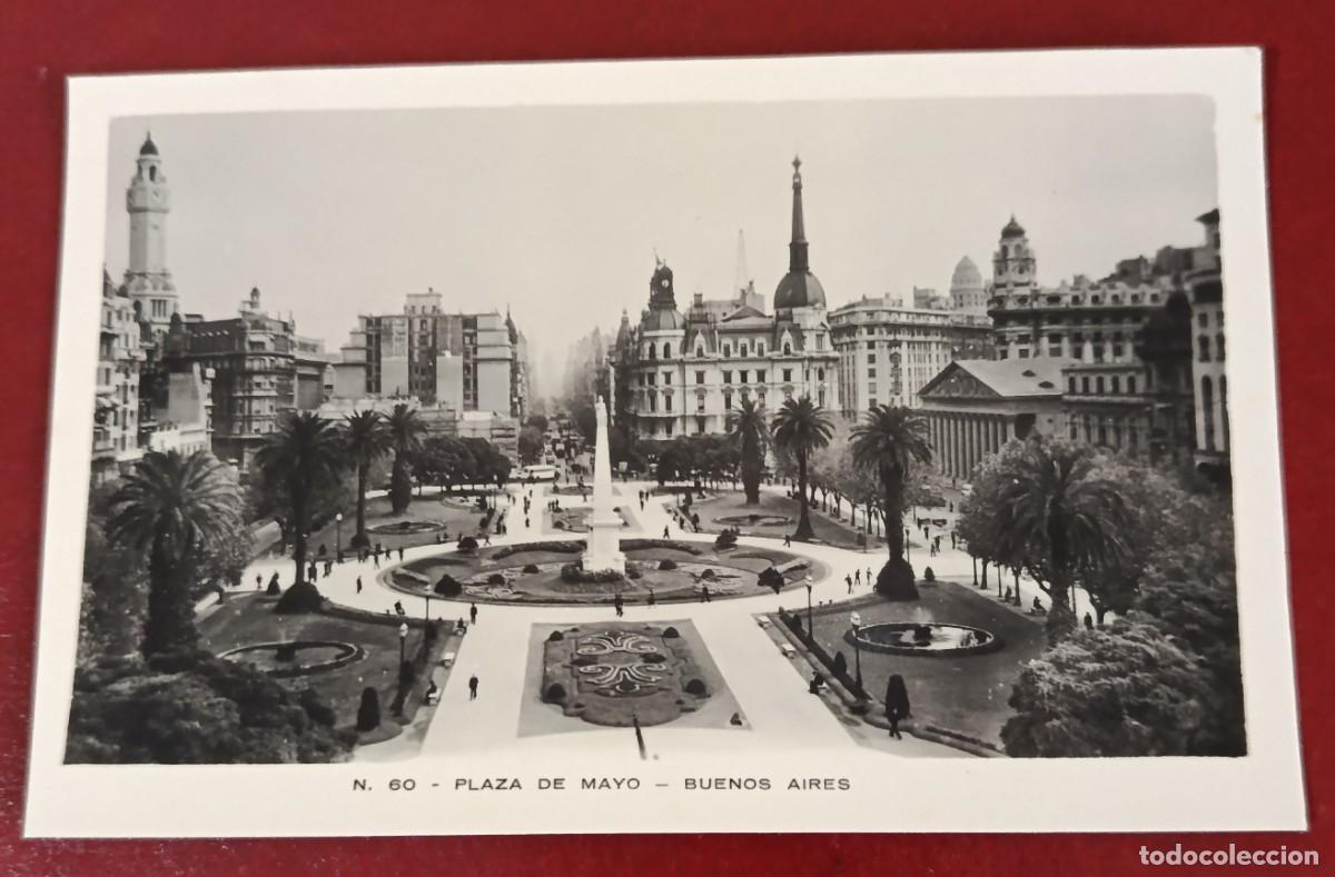 Postales: TARJETA POSTAL PLAZA DE MAYO - BUENOS AIRES - ARGENTINA 1930