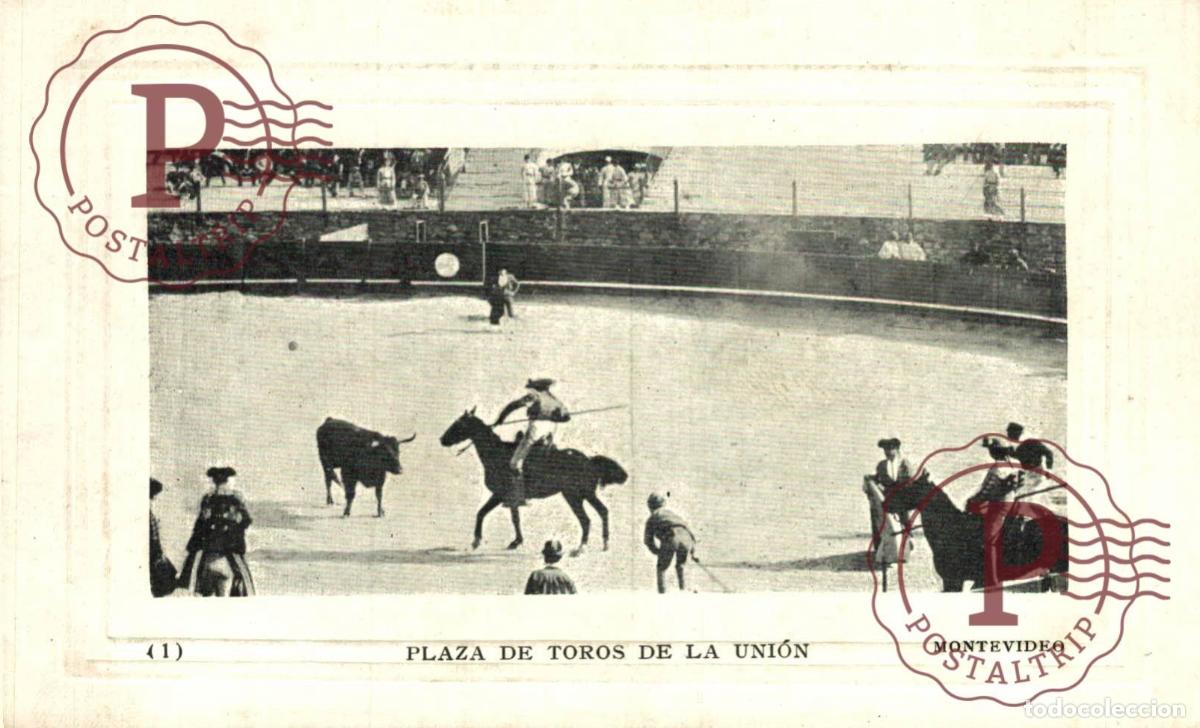 Postales: URUGUAY MONTEVIDEO PLAZA DE TOROS LA UNION. TAUROMAQUIA BULLFIGHT. MARCO RELIEVE