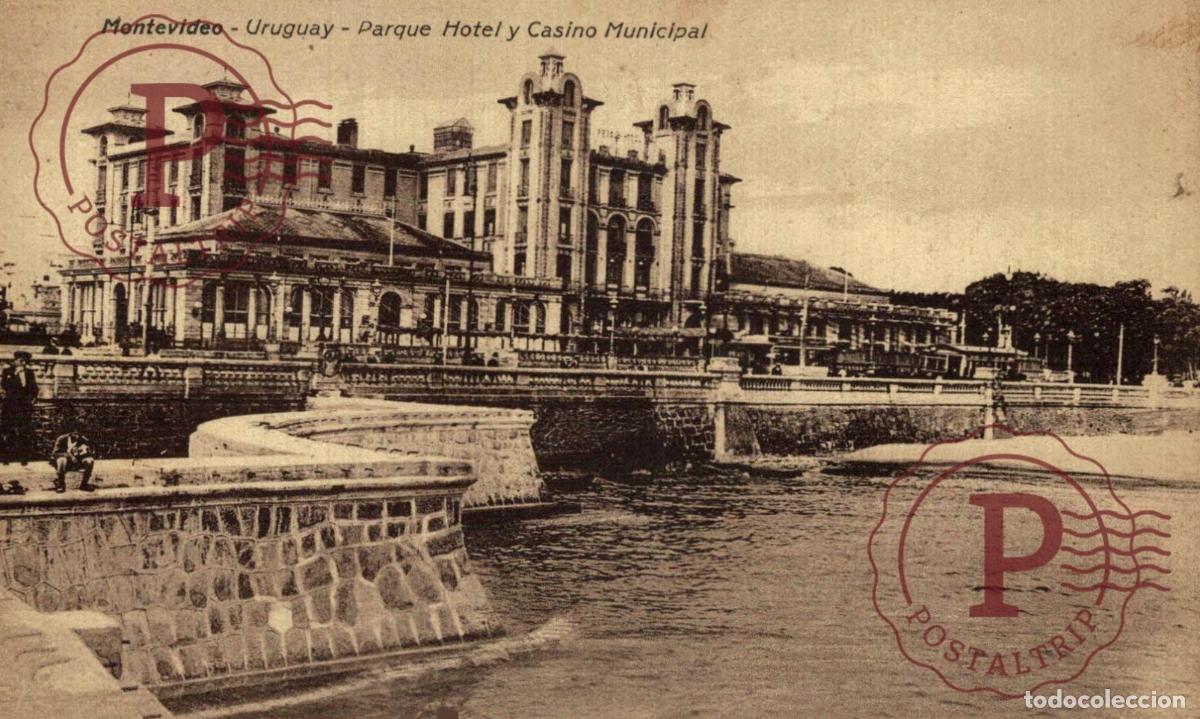 Postales: URUGUAY MONTEVIDEO. PARQUE HOTEL Y CASINO MUNICIPAL