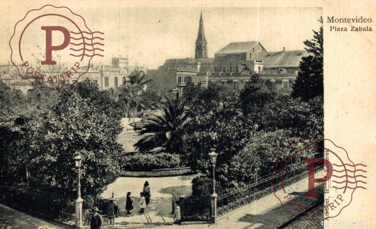 Postales: URUGUAY MONTEVIDEO PLAZA ZABALA.