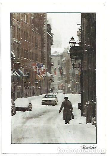 Postales: RUE ST-PAUL &rdquo; TEMPETE DE NEIGE &rdquo;.- MONTREAL / CANADA