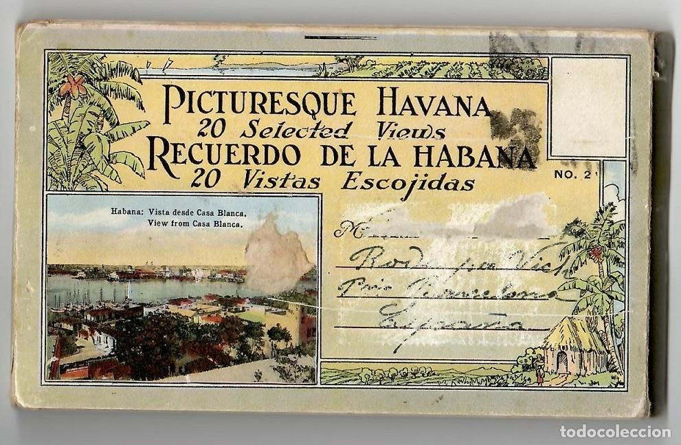 Cartes Postales: Block incompleto N&ordm; 2 / Recuerdo de La Habana 20 Vistas escojidas - Picturesque Havana .. / Muy rara