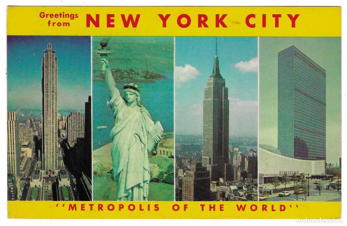 Postales: Postal EE.UU. New York City, varias vistas. ref. 7-eeuu71