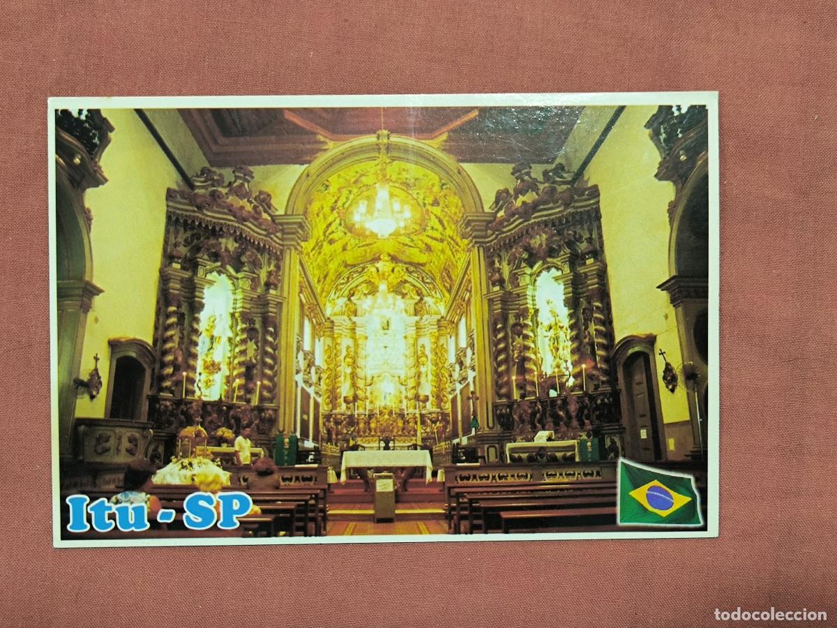 Postais: Postal Antigua Brasil Igreja Matriz It&uacute; SP Circulada Coleccionismo