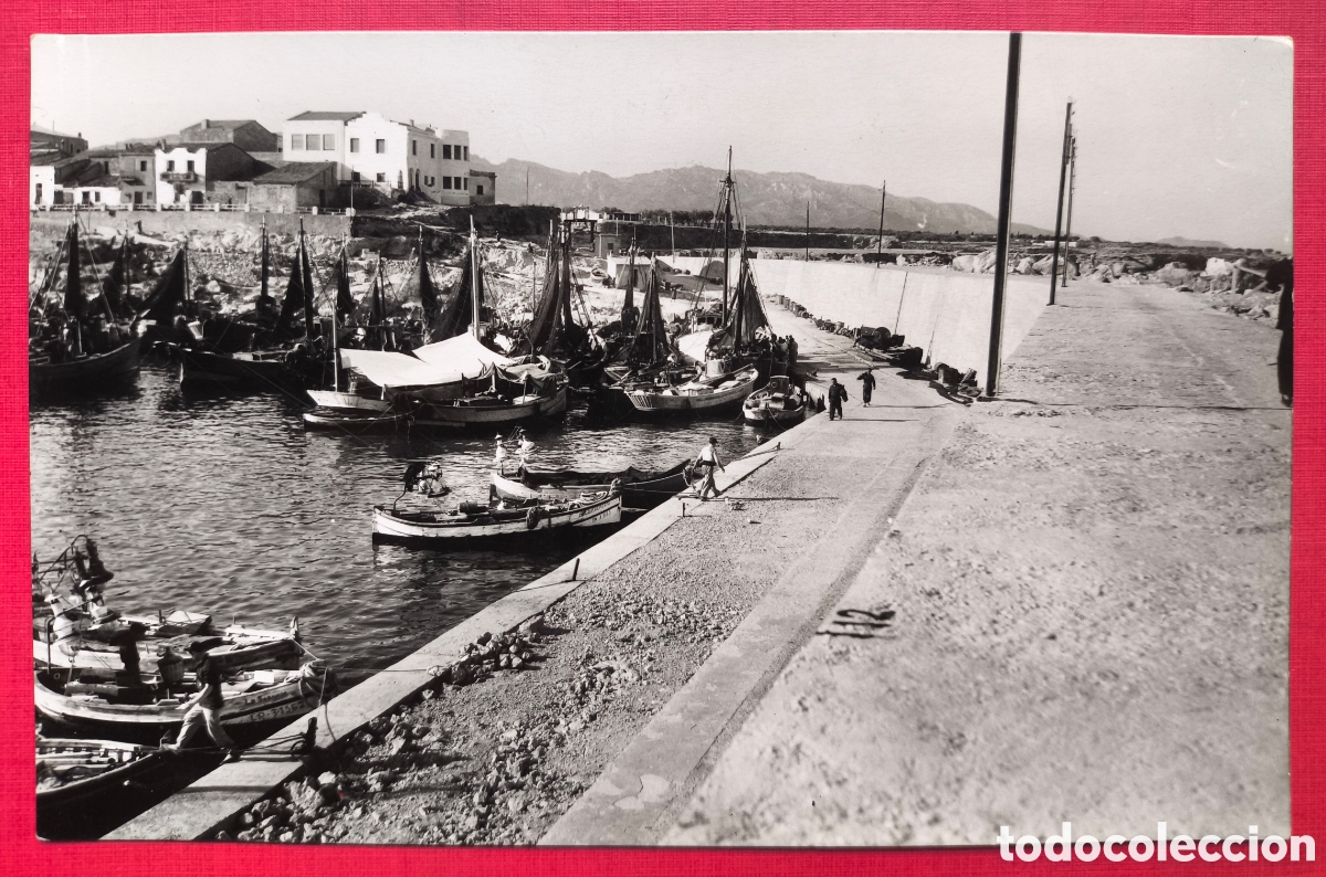 Postales: L'AMETLLA DE MAR PORT POSTAL FOTOGR&Aacute;FICA C. 1955