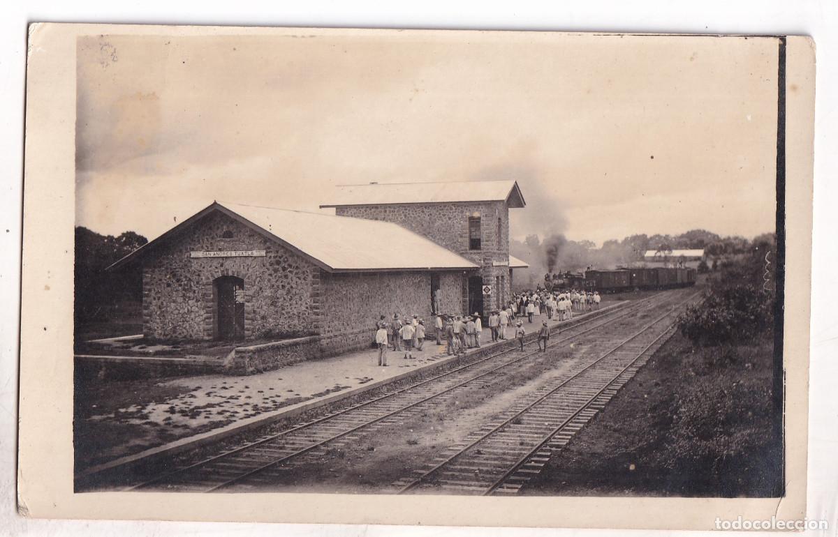 Postales: POSTAL. ESTACI&Oacute;N DE FERROCARRIL. SAN ANDR&Eacute;S DE TUXTLA. VERACRUZ. M&Eacute;XICO