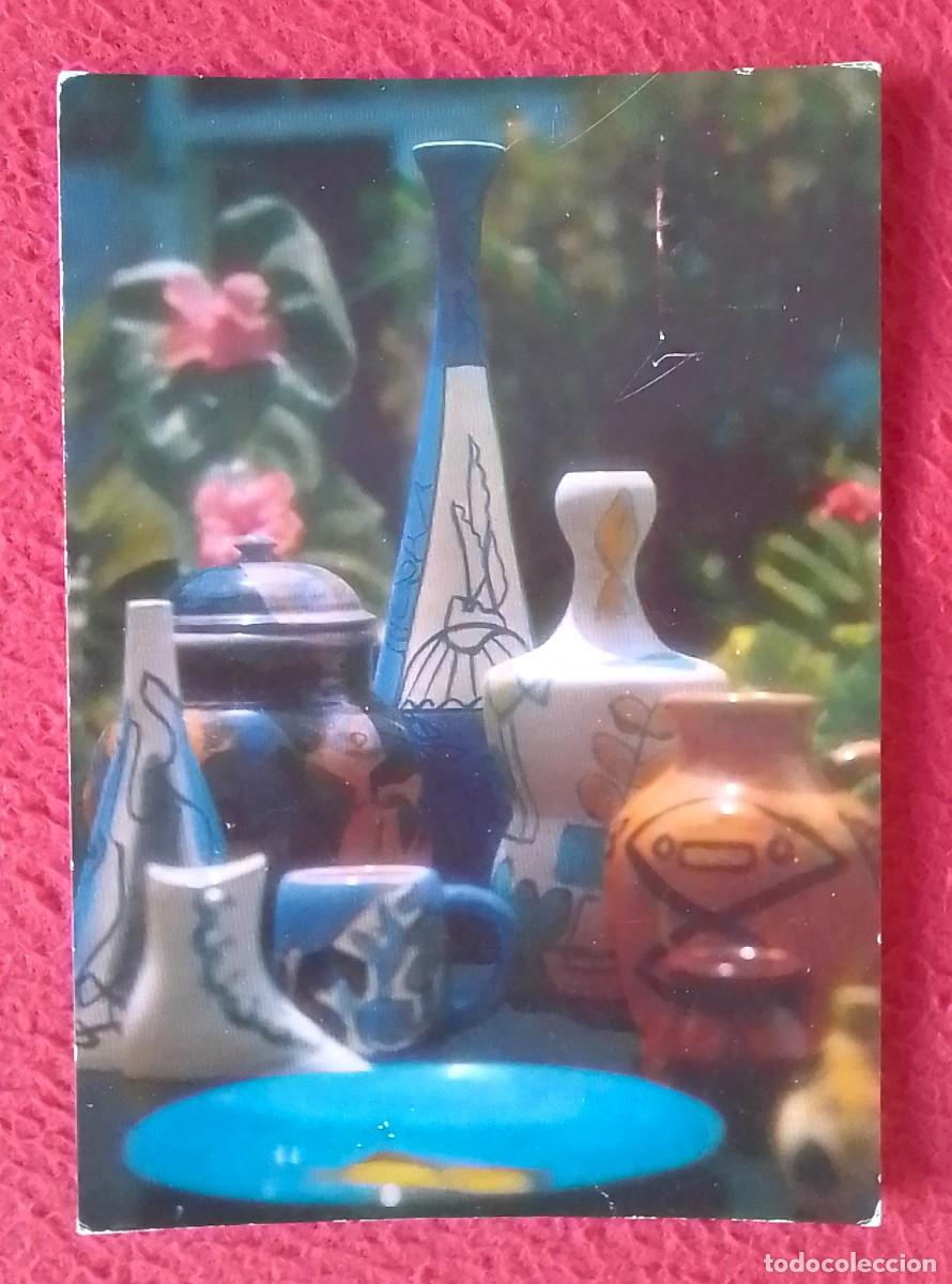 Postales: ANTIGUA POSTAL POST CARD CUBA CER&Aacute;MICA DE AMELIA PEL&Aacute;EZ CERAMICS..ALEGRE COMO SU SOL CARTE POSTALE..