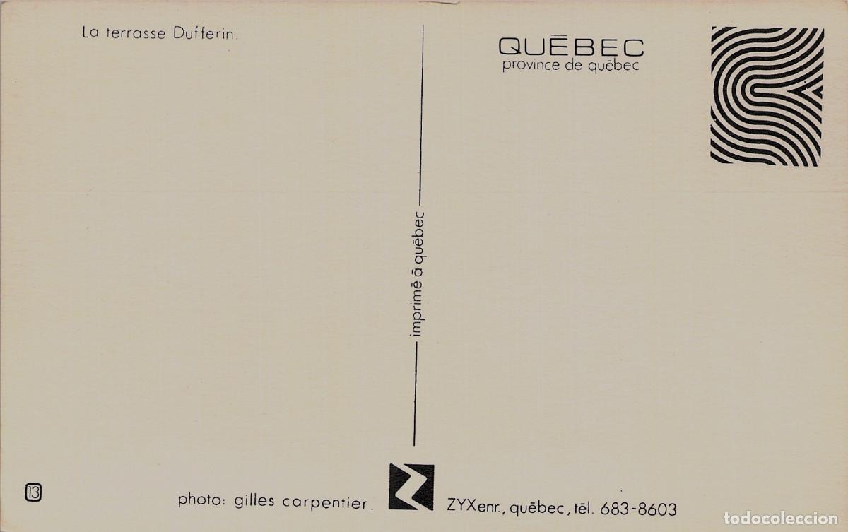 Postales: Postal de la Terraza Dufferin en la ciudad de Quebec - Foto 2