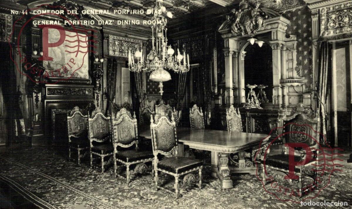 Postcards: MEXICO. Comedor De Porfirio D&iacute;az. Castillo De Chapultepec