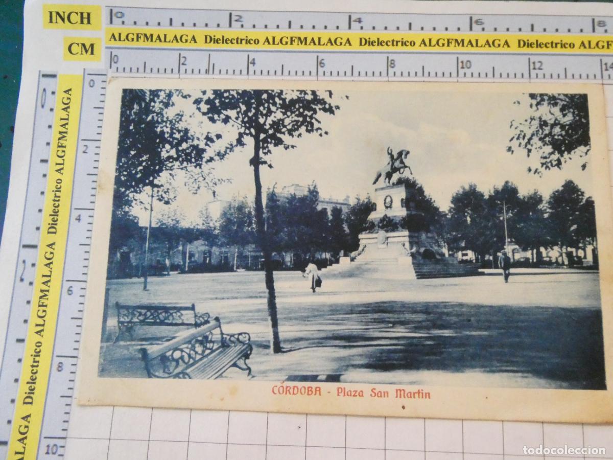 Postcards: POSTAL DE ARGENTINA. A&Ntilde;O 1923 C&Oacute;RDOBA PLAZA SAN MART&Iacute;N. 332