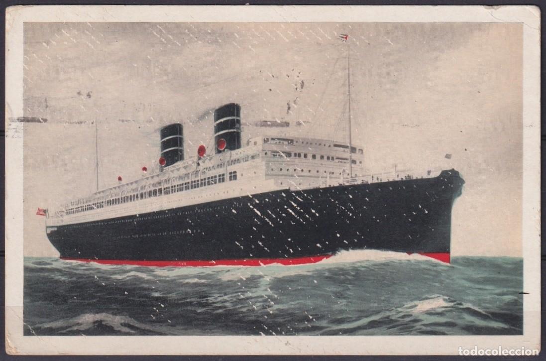 Postales: POS-1883 CUBA POSTCARD 1933 MORRO CASTLE PAQUEBOT WARD LINE SHIP TO US USA.
