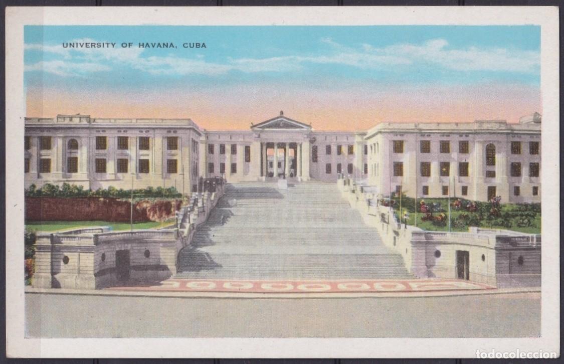 Cartoline: POS-1887 CUBA POSTCARD CIRCA 1950 UNIVERSITY OF HAVANA UNUSED.