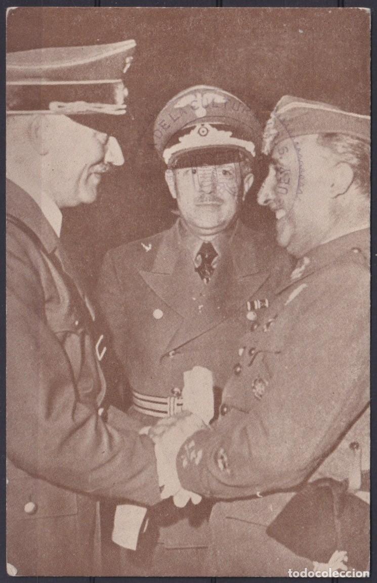 Cartoline: POS-1900 CUBA POSTCARD 1947 CAMPA&Ntilde; ESPA&Ntilde;OLES ANTIFRANQUISTAS HITLER - FRANCO.