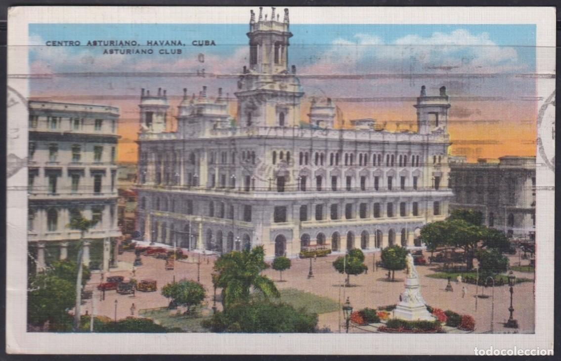 Postales: POS-1952 CUBA POSTCARD 1937 HAVANA CENTRO ASTURIANO TO ARGENTINA.