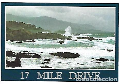 Postales: STORMY DAY ALONG MONTEREY - CARMEL COASTLINE, CALIFORNIA / USA