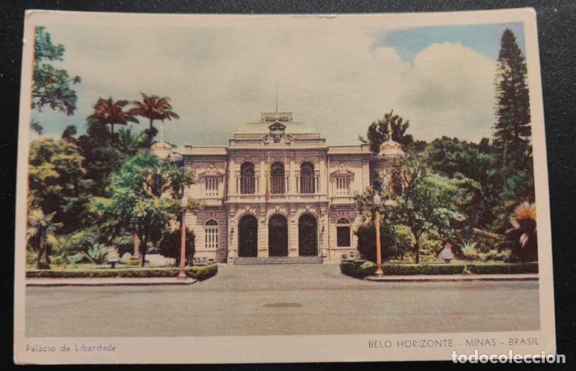 Postales: PALACIO DA LIBERDADE, BELO HORIZONTE, MINAS, BRASIL, POSTAL ANTIGUA COLOREADA