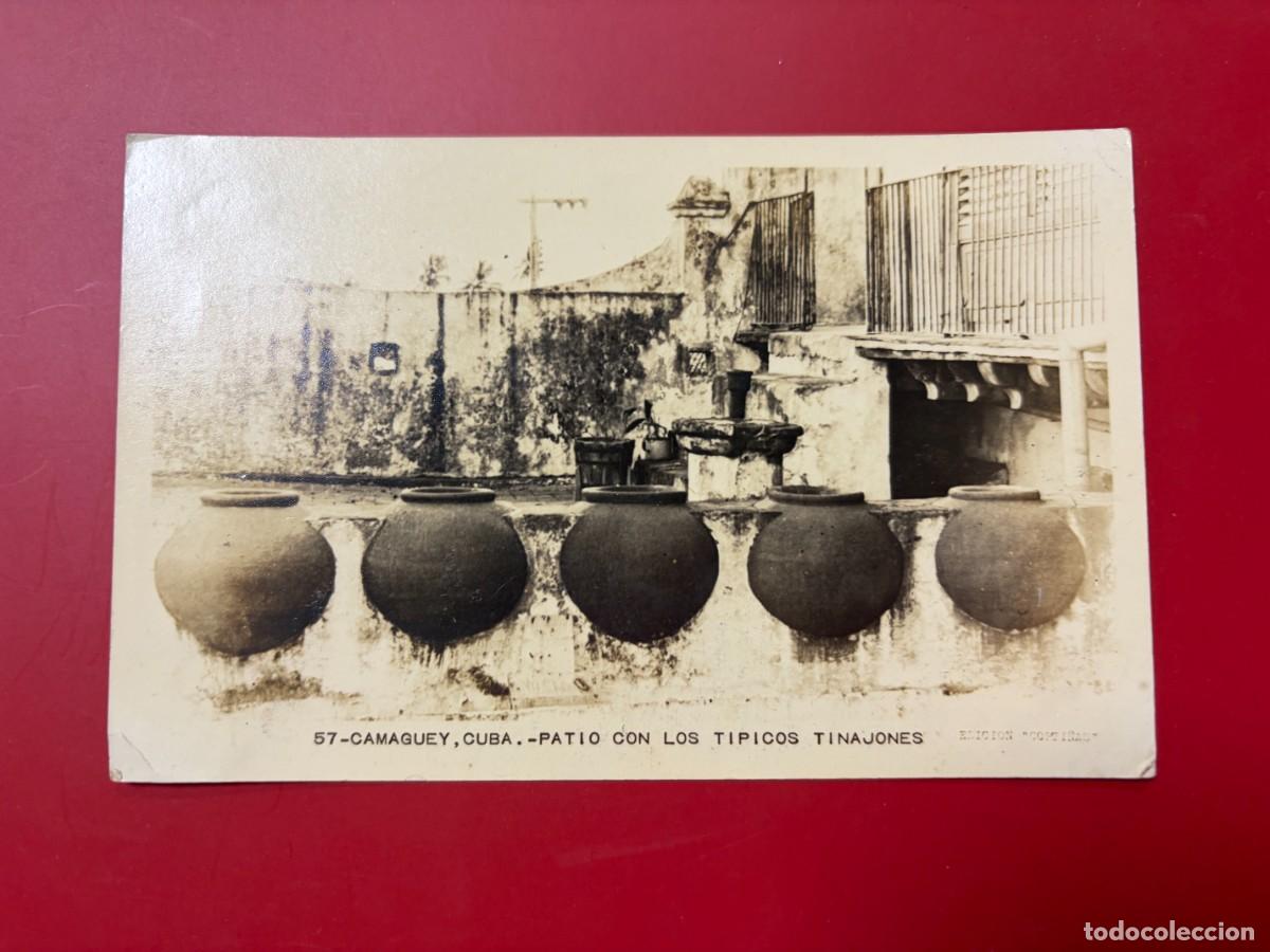 Postales: POSTAL FOTOGR&Aacute;FICA - CAMAG&Uuml;EY, CUBA - PATIO CON LOS T&Iacute;PICOS TINAJONES - N&ordm; 57 -