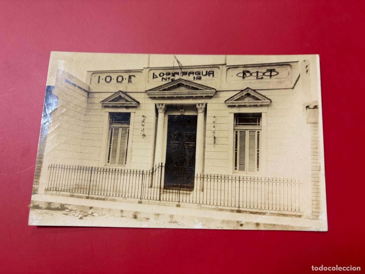 Postales: TARJETA POSTAL FOTOGR&Aacute;FICA - FACHADA DE LOGIA SAGUA N&ordm; 12 - SAGUA LA GRANDE - VILLA CLARA - CUBA