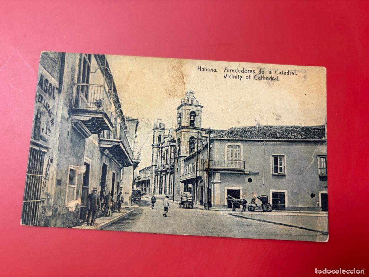 Postales: TARJETA POSTAL - ALREDEDORES DE LA CATEDRAL - HABANA - CUBA