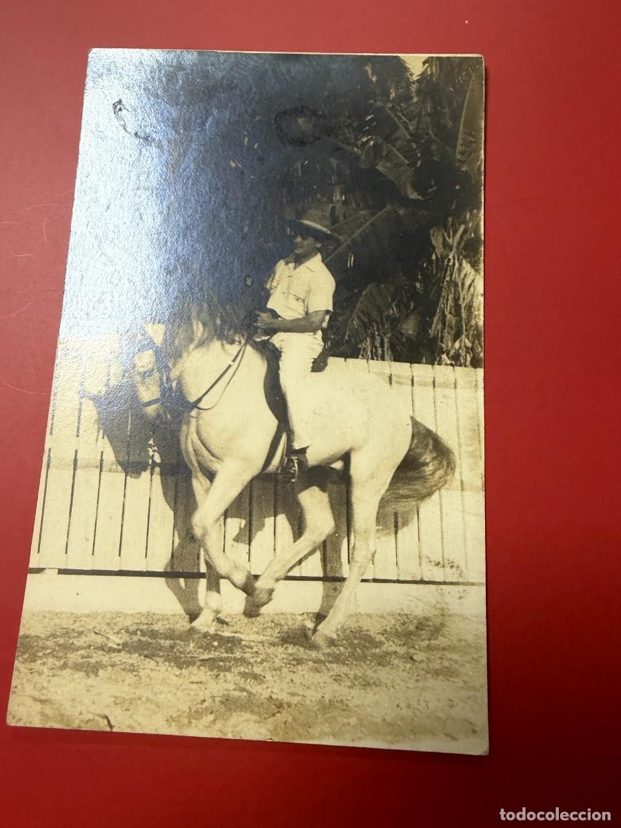 Postales: POSTAL FOTOGR&Aacute;FICA - GUAJIRO A CABALLO - CUBA