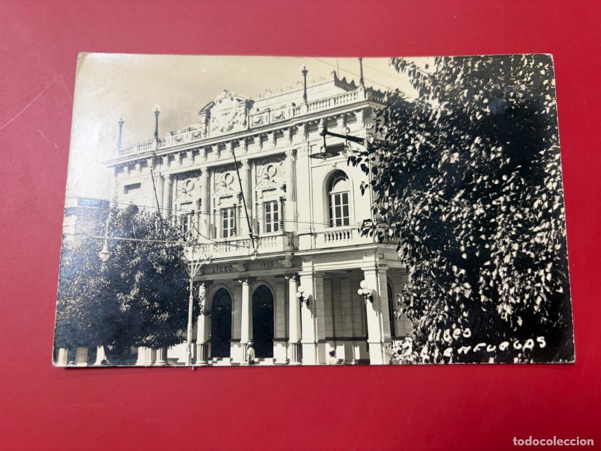 Postales: TARJETA POSTAL FOTOGR&Aacute;FICA - CUBA - CIENFUEGOS - EDIFICIO DEL LICEO 1920 - FACHADA HIST&Oacute;RICA