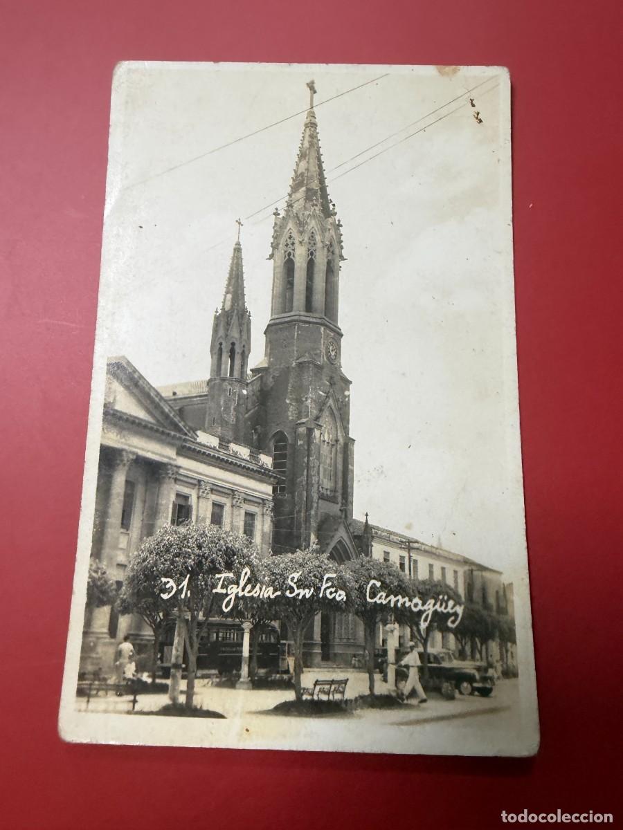 Postales: TARJETA POSTAL FOTOGR&Aacute;FICA - CUBA - CAMAG&Uuml;EY - IGLESIA SAN FRANCISCO - TORRES G&Oacute;TICAS - N&ordm; 31 -