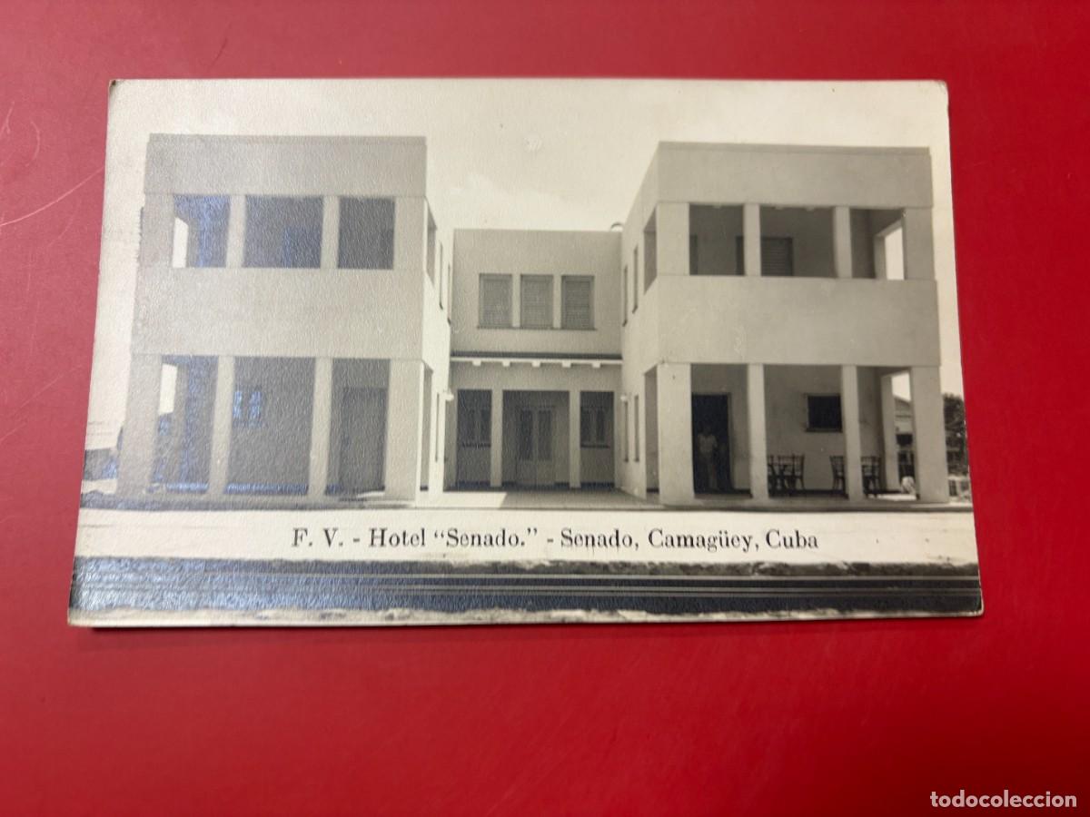 Postales: TARJETA POSTAL - CUBA - CAMAG&Uuml;EY - HOTEL SENADO - FACHADA ARQUITECTURA -