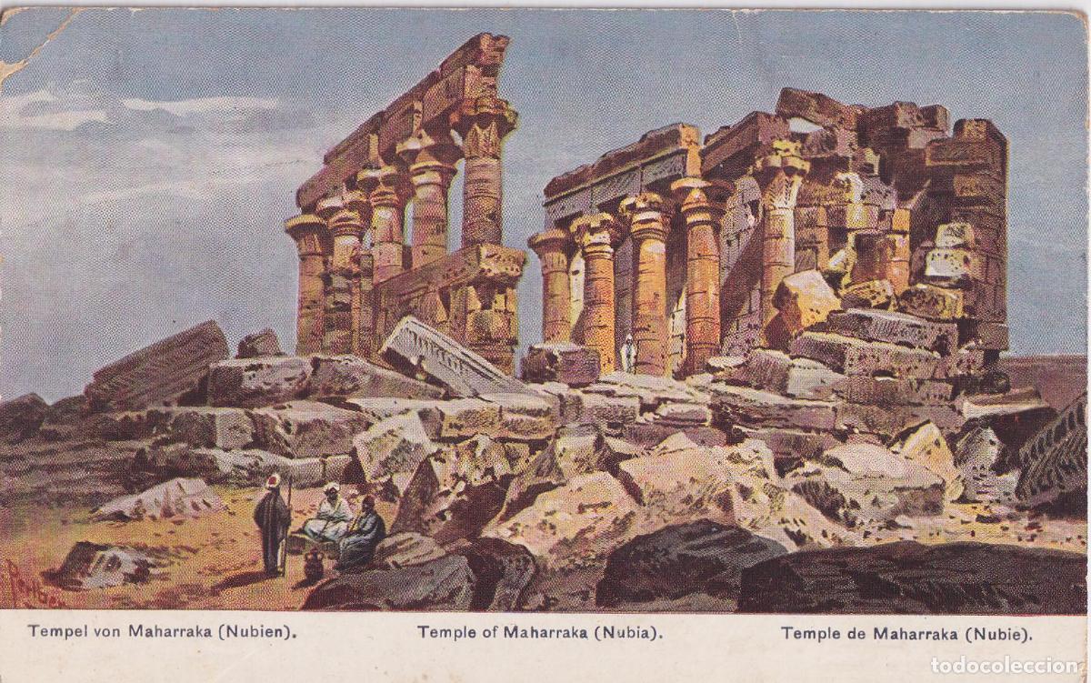 Postales: EGIPTO, NUBIA, TEMPLO DE MAHARRAGA &ndash; AEGYPTEN S775 N&ordm;21 &ndash; S/C