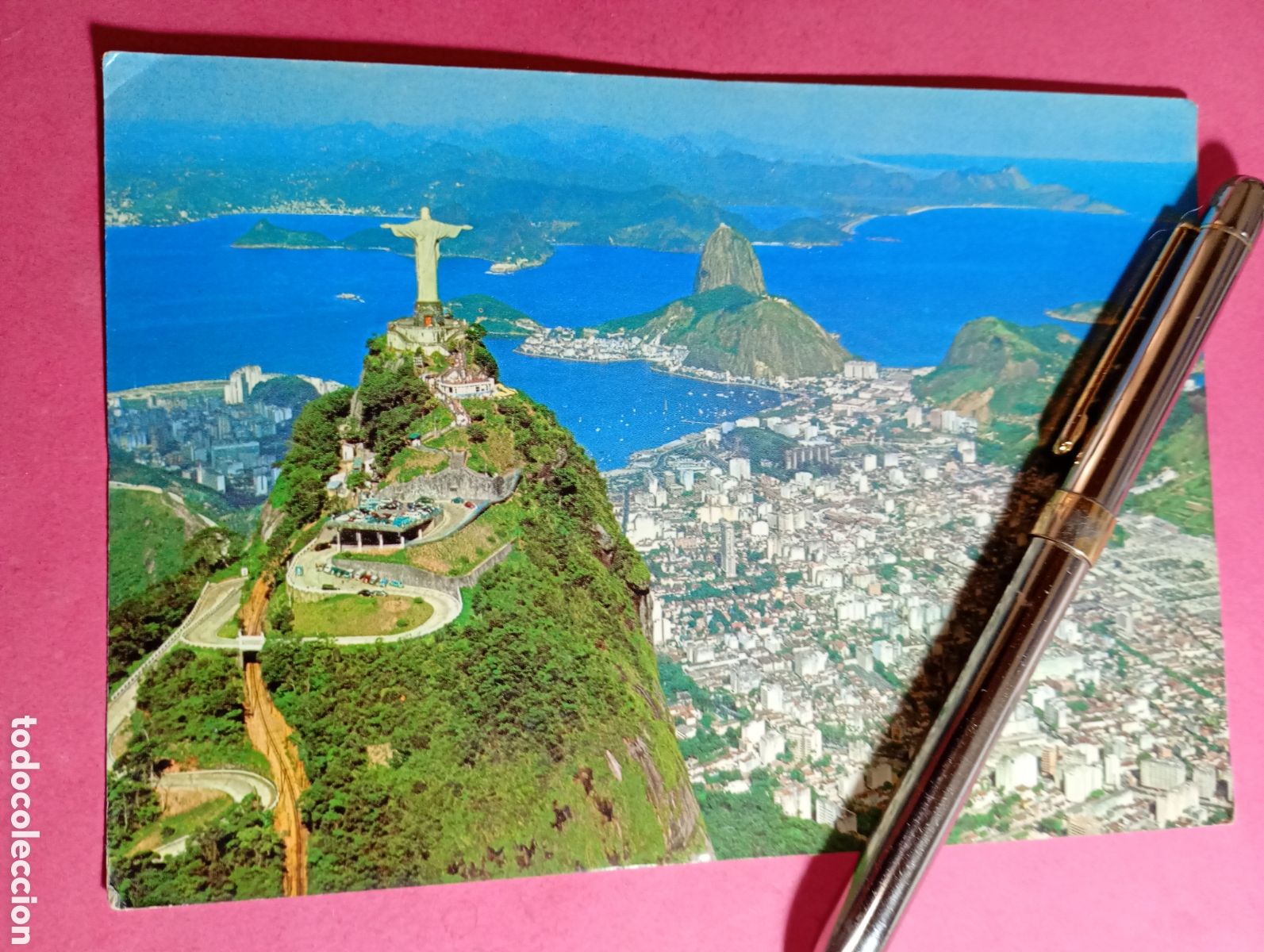Postales: 'RIO DE JANEIRO BRASIL TURISTICO ''CRISTO DE CORCOVADO'''' color circulada