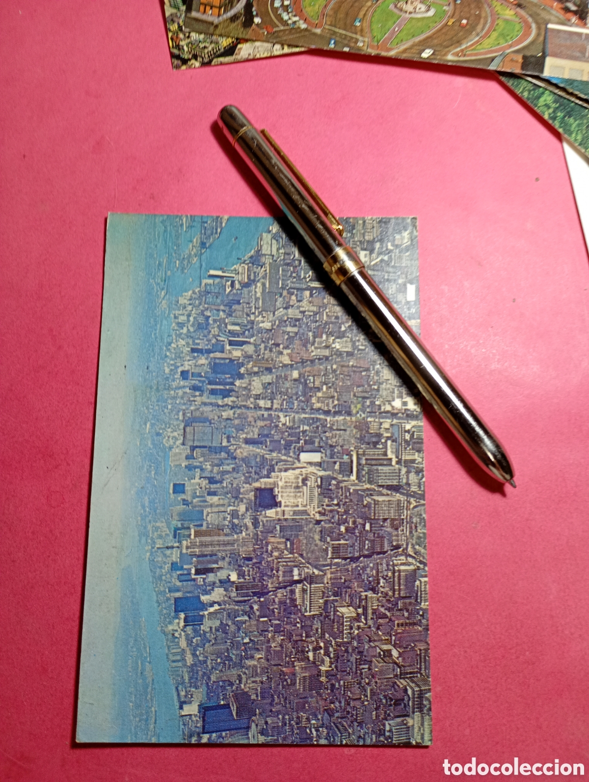Postales: NEW YORK NUEVAYORK ''VISTA AEREA ''CENTRAL MANHATTAN'' color circlada