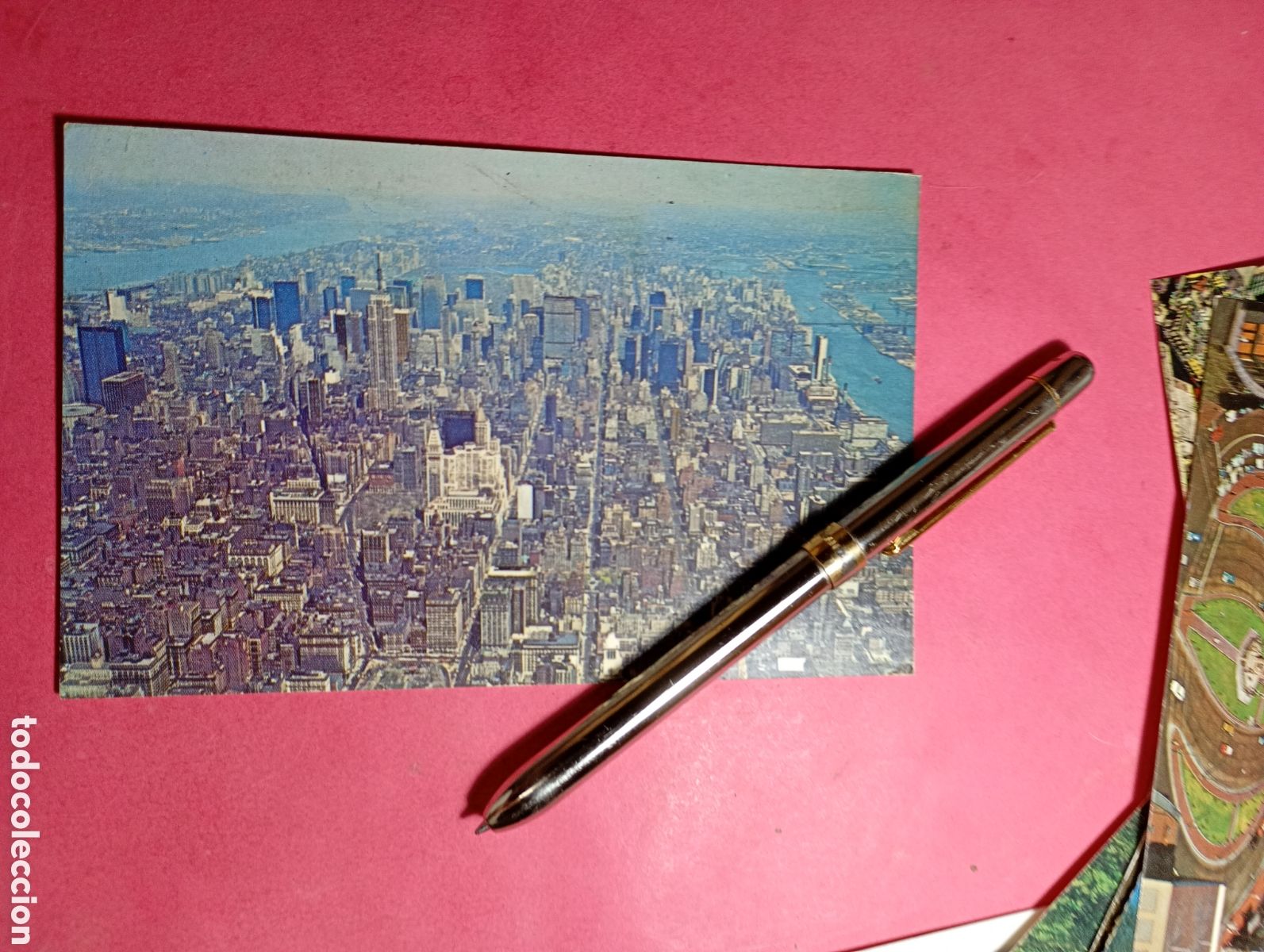 Postales: NEW YORK NUEVAYORK ''VISTA AEREA ''CENTRAL MANHATTAN'' color circlada